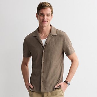 Big & Tall Apt. 9® Knit Button-Up Shirt