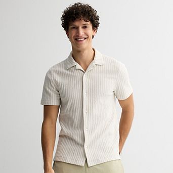 Big & Tall Apt. 9® Knit Button-Up Shirt