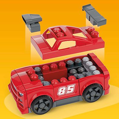 Mega Bloks Build & Go Race Car Block Toy with Rolling Wheels - 26-pc.