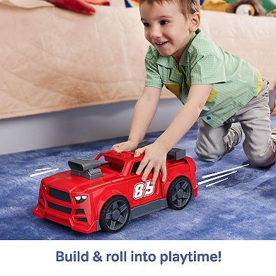 Mega Bloks Build & Go Race Car Block Toy with Rolling Wheels - 26-pc.
