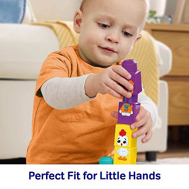 Mega Bloks First Builders Build & Match Animal Tractor Block Toy 30-pc.