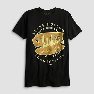 Men's Gilmore Girls Luke's Diner Stars Hollow Connecticut Graphic Tee