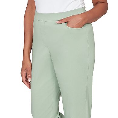 Women’s Alfred Dunner Tailored Stretch Comfort Waistband Front Pocket Pants