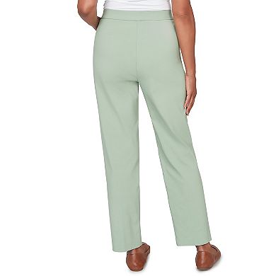 Women’s Alfred Dunner Tailored Stretch Comfort Waistband Front Pocket Pants