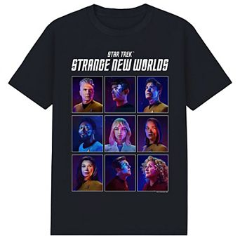 Men's Star Trek Character Boxes Graphic Tee