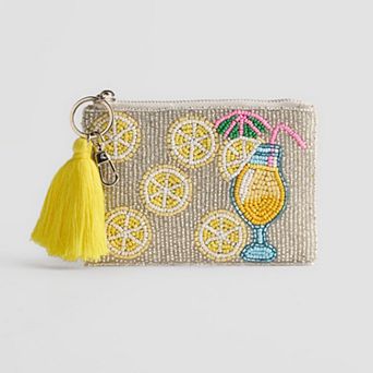 SOL and MER Beaded Coin Purse