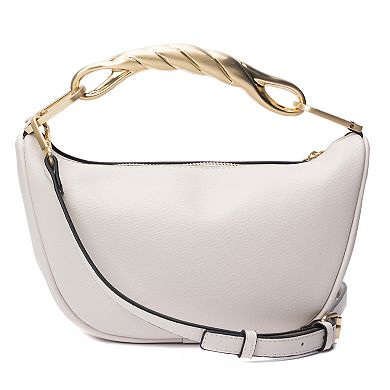 BCBGeneration Twisted Metal Handle Crossbody Bag