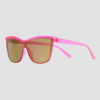 Women's Cali Blue 145mm Plastic Shield Sunglasses