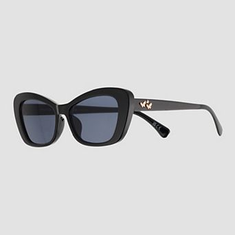 Women's Cali Blue 42mm Plastic Cateye Sunglasses