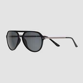 Men's Dockers® 58mm Plastic Aviator Sunglasses