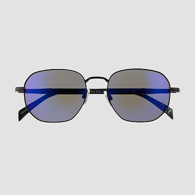 Men's Dockers® 55mm Round Metal Polarized Sunglasses