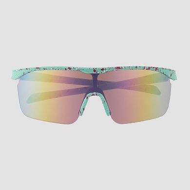 Men's Cali Blue 156mm Plastic Shield Sunglasses
