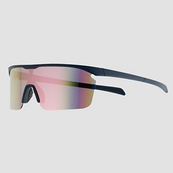 Men's Cali Blue 156mm Plastic Shield Sunglasses