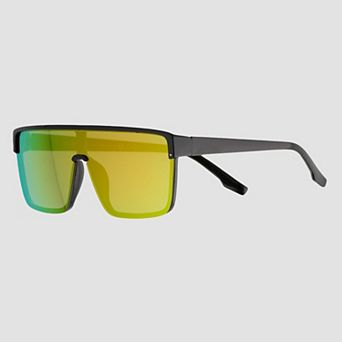 Men's Cali Blue 144mm Plastic Shield Sunglasses