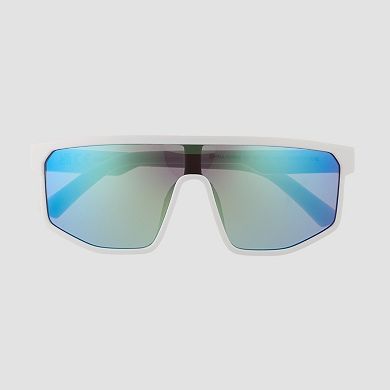 Men's Cali Blue 135mm Plastic Shield Sunglasses