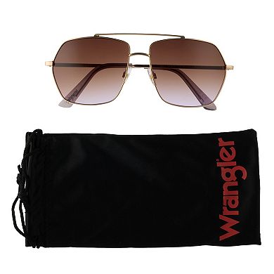 Women's Wrangler Metal 63mm Aviator Sunglasses