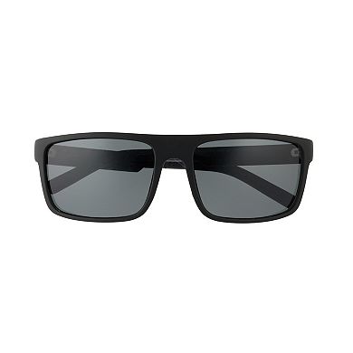 Men's Wrangler 61mm Plastic Wrap Sunglasses