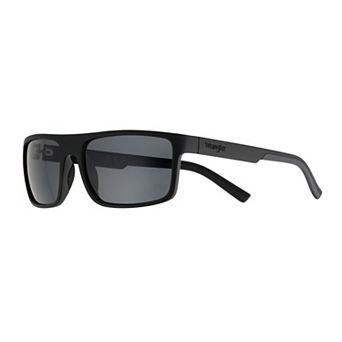 Men's Wrangler 61mm Plastic Wrap Sunglasses