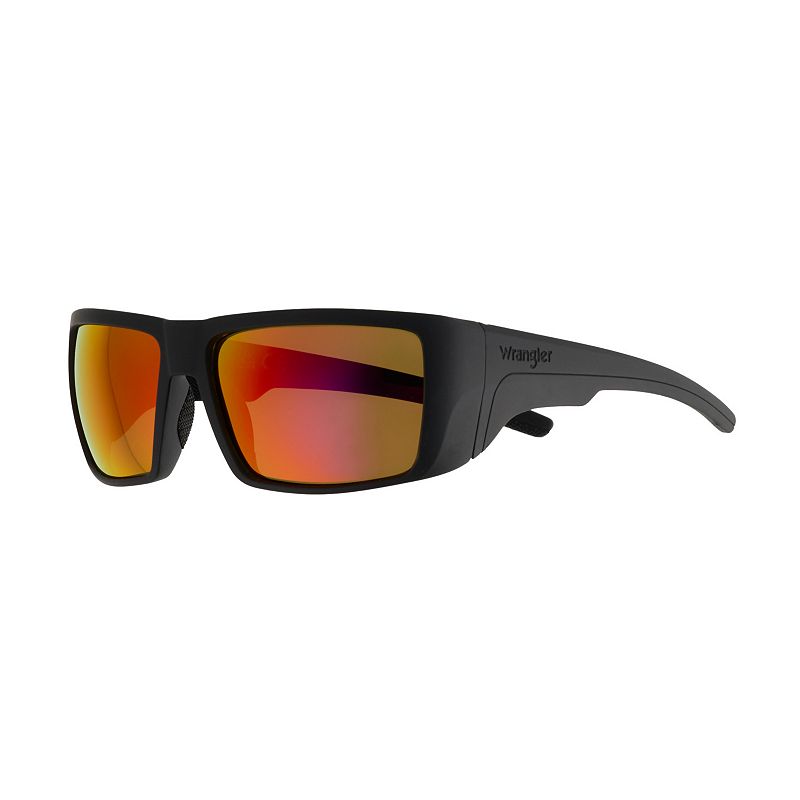 Men's Wrangler Plastic 61mm Rectangle Sunglasses, Dark