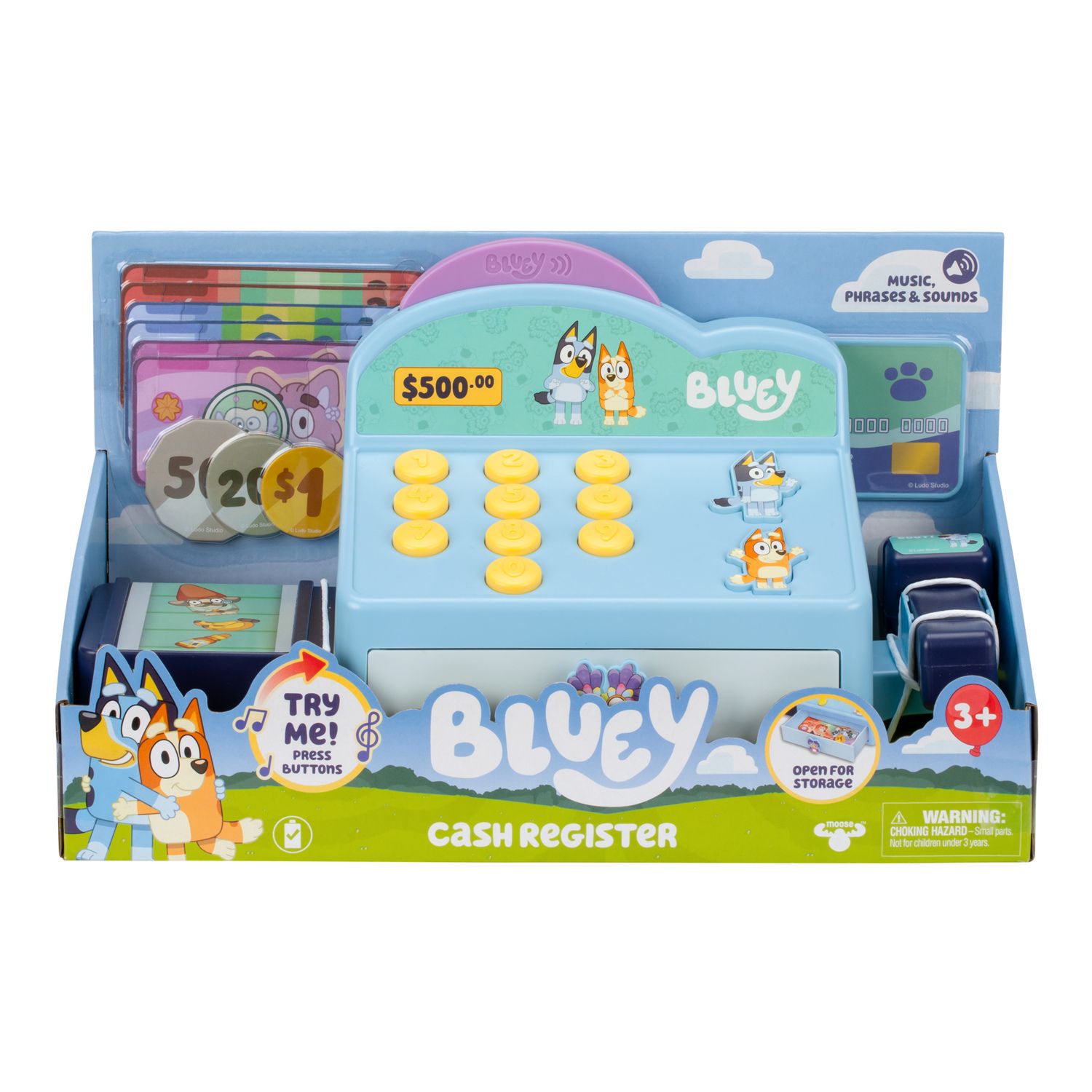 Детские игрушки BLUEY Role-Play Cash Register with Music, Phrases & Sounds