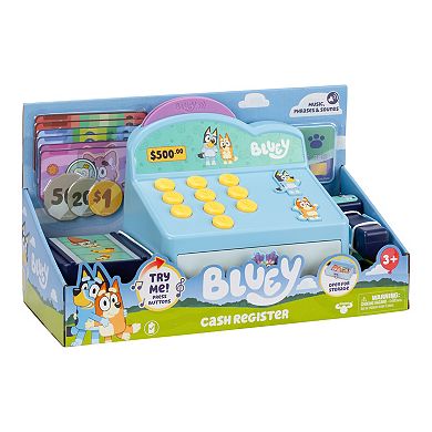 BLUEY Role-Play Cash Register with Music, Phrases & Sounds