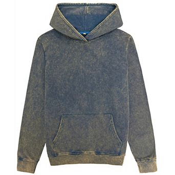 Men’s Vintage Acid Wash Pullover Hoodie Ultra-Soft 450 GSM