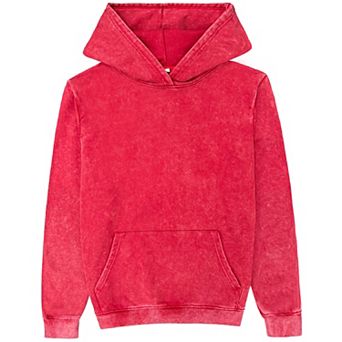 Men’s Vintage Acid Wash Pullover Hoodie Ultra-Soft 450 GSM