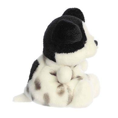 Aurora Mini Adorable Stuffed Animal 5" Snorkels Black & White Dog Palm Pals