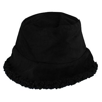CTM Women's Sherpa Reversible Bucket Hat