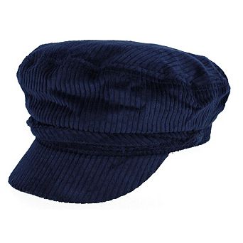 CTM Women's Chunky Corduroy Cabbie Hat