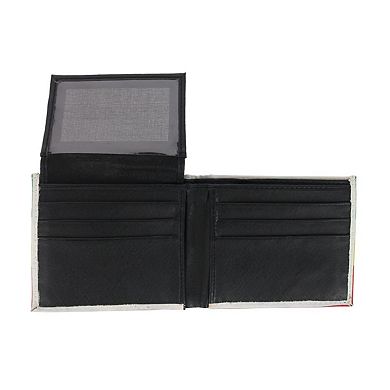 CTM Men's Rastafarian Flag Bifold Wallet