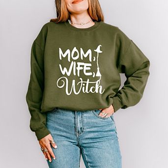 Simply Sage Market Mom Wife Witch Cursive Sweatshirt