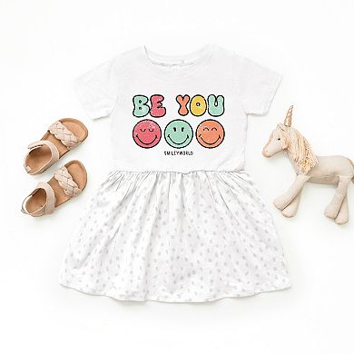 The Juniper Shop SmileyWorld Be You Groovy Toddler Dress