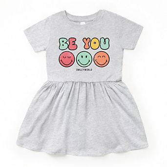 The Juniper Shop SmileyWorld Be You Groovy Toddler Dress