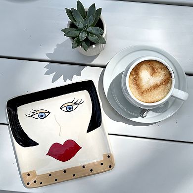 Hand-Painted Stoneware Plate Gift Set Sisters Collection by Personality Plates®