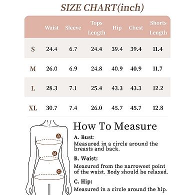 Women's Pajama Set Heart Print Cute Sleepwear Short Sleeve Button Down Shirt with Shorts Lounge Sets