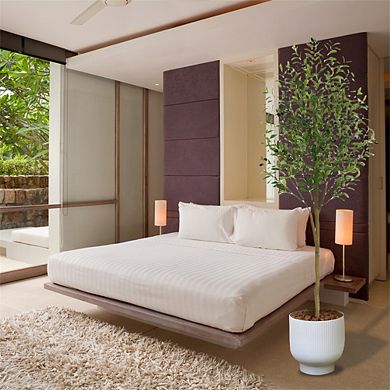 4.9ft/5.9ft Artificial Olive Tree Faux Potted with Adjustable Branches for Room or Office