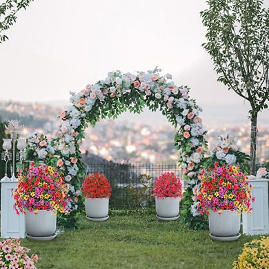 Artificial Violet Topiary Ball Trees with Ground Spike UV Resistant with Stake