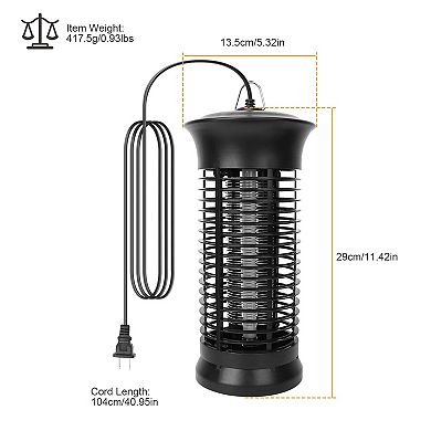 Electric Bug Zapper & Mosquito Killer with UV Light Odorless, Quiet Insect Trap
