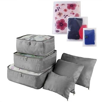 Travel Packing Cubes 9 pc Water-Resistant Clothes Organizer Bags for Luggage