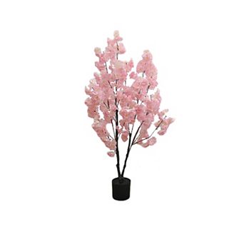 5FT Artificial Cherry Blossom Tree Blooming Floral Faux Plant for Home or Office