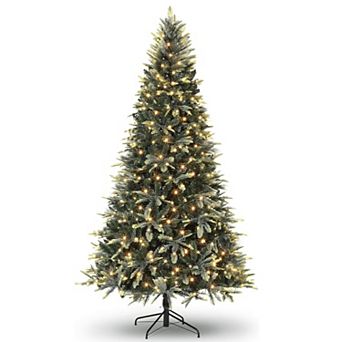 Pencil Christmas Tree 300-450 Warm White Lights 8 Modes Foldable Stand