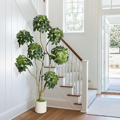 6FT Fake Plant Indoor Tall Decorative Faux Tree for Home or Office