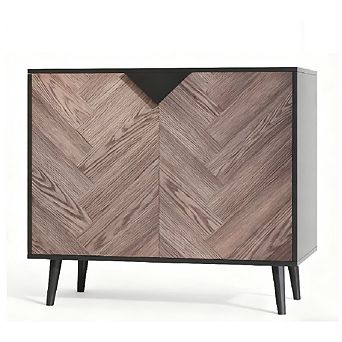 Modern Storage Cabinet with Shelves & Doors for Living Room & Dining Room