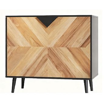 Modern Storage Cabinet with Shelves & Doors for Living Room & Dining Room