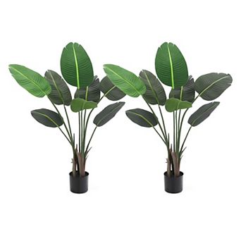 Artificial Palm Tree with 8 Trunks for Home Outdoor Decor