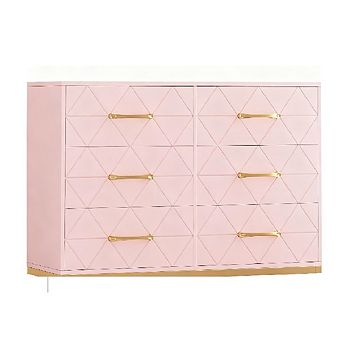 Wooden TV Stand with Drawers, Modern Entertainment Center for Bedroom & Living Room