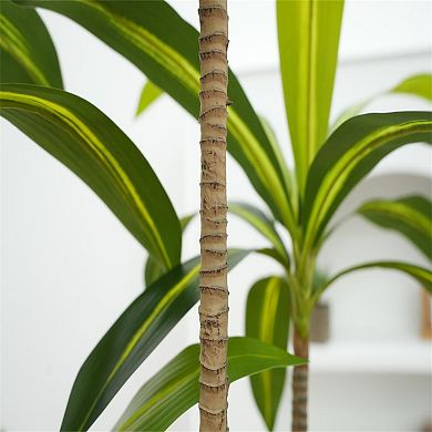 5FT Artificial Dracaena Tree Realistic Faux Plant for Home Office Entryway Decor