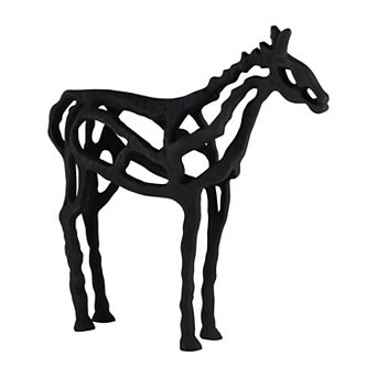 Modern Metal Aluminum Giraffe - Animal Accent Statue for Home or Office Decor