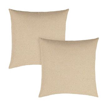 Covers&All Sunbrella Outdoor/Indoor Throw Pillows, Pack of 2, Water Resistant & UV Fade Resistant